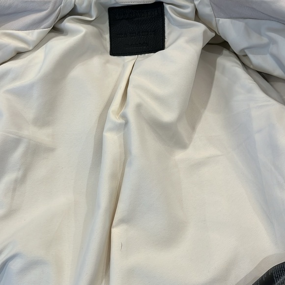 EUC Lambskin All Saints Dalby Slim Fit Leather Biker Jacket - Picture 9 of 11